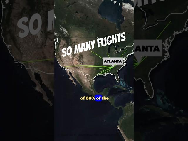 Why Atlanta Has The BUSIEST Airport In The World  #geography #aviation #atlanta