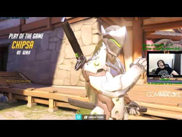 CHIPSA PRO GENJI! 6 DRAGONBLADES! POTG! [ OVERWATCH SEASON 23 TOP 500 ]