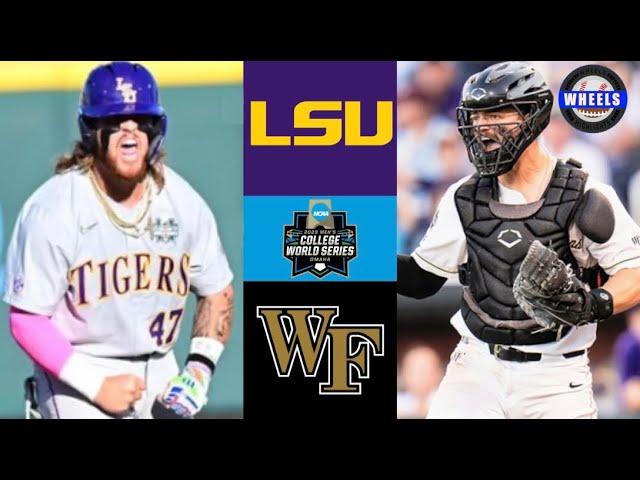 #5 LSU v #1 Wake Forest (AMAZING!) | College World Series Winners Bracket | 2023 College Baseball