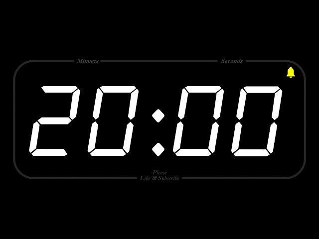 20 MINUTE - TIMER & ALARM - Full HD - COUNTDOWN