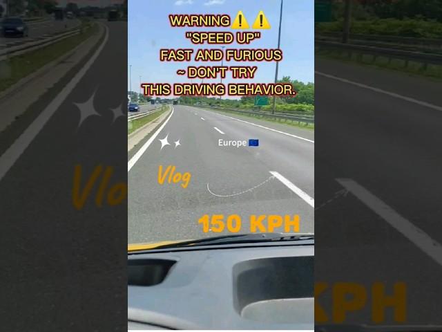 WARNING️️ "SPEED UP" FAST AND FURIOUS ~ DON'T TRY  THIS DRIVING BEHAVIOR. #speedup #hispeed #cars