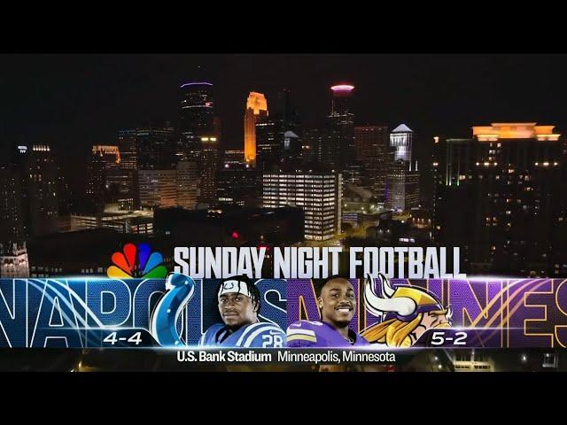 Sunday Night Football on NBC intro | IND@MIN | 11/3/2024