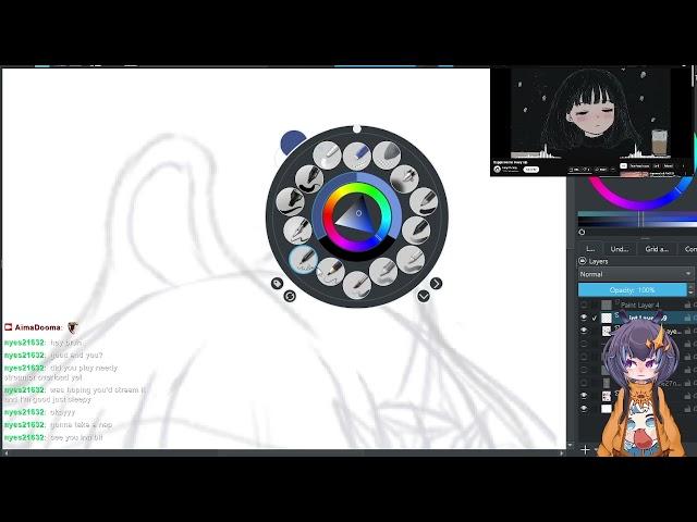 cozy art stream from twitch