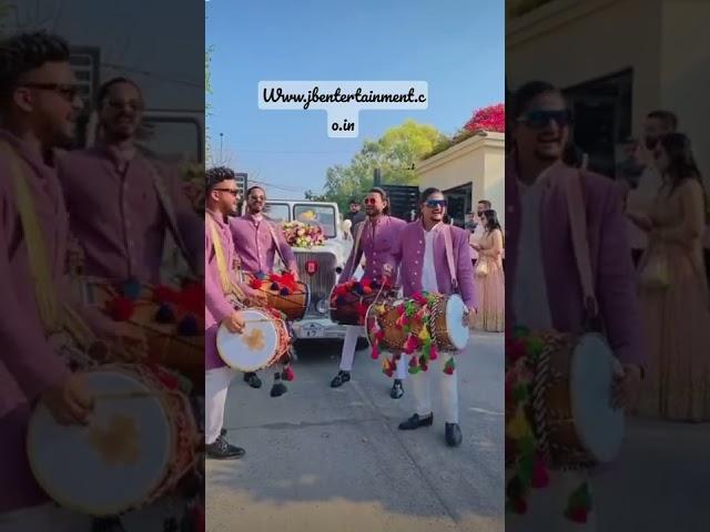 Jb Entertainment Dhol Team luxury wedding dhol team #weddingdhol #punjabidhol #stylishdholteam