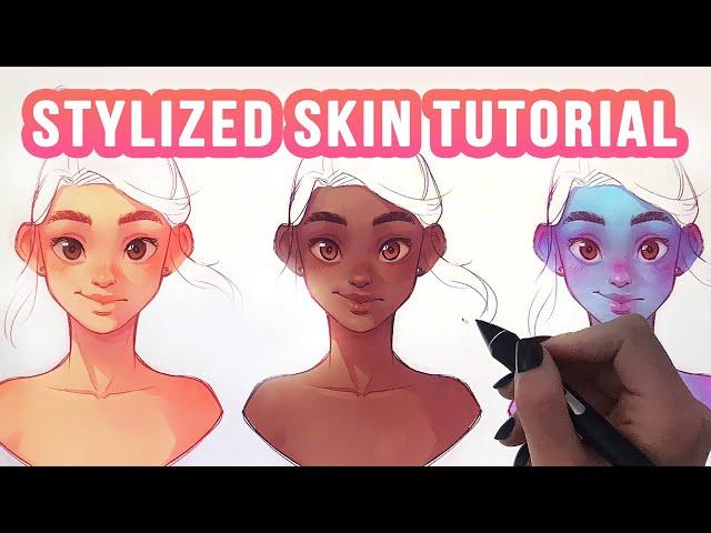 How to paint STYLIZED SKIN EASY