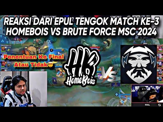 MATCH KE-3 PENENTUAN KE FINAL WILD CARD MSC HOMEBOIS VS BRUTE FORCE