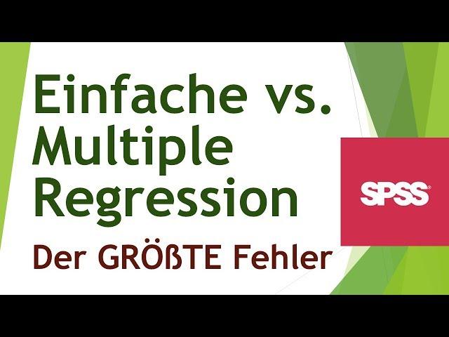 Einfache vs. multiple Regression - warum Variablen nicht signifikant bleiben