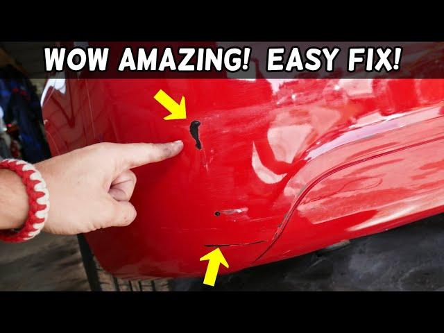 HOW TO FIX PAINT SCRATCH ON CAR BUMPER like a PRO | Easy