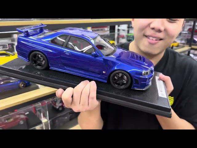 Diecast Hampir Dekat RM10,000.00 !Nissan Skyline R34 - Z Tune Scale 1:12 Worldwide Limited 50 Unit !