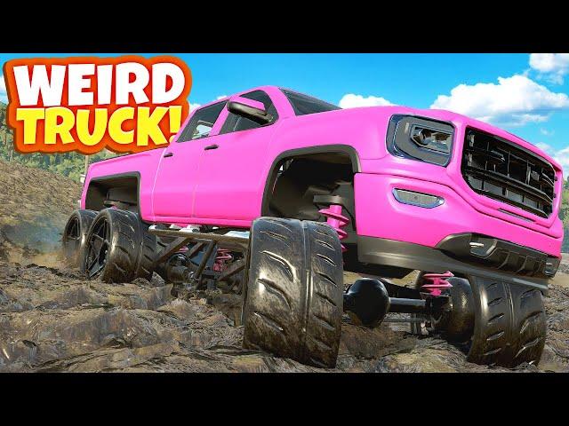 I Used a WEIRD 6X6 TRUCK to Climb the STEEPEST Hill in Snowrunner Mods!