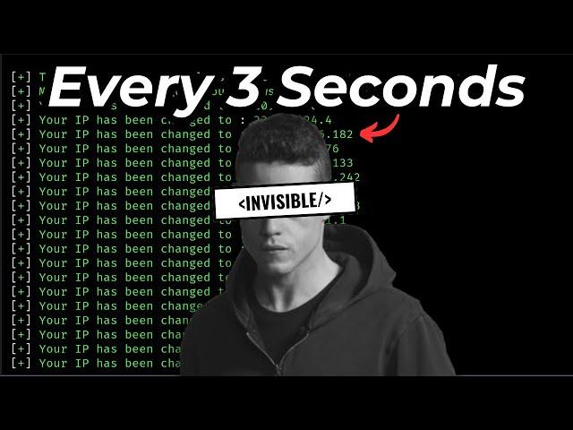 Automatically Change IP Address Every 3 Seconds - 100% ANONYMOUS | Kali Linux 2024 (new method)