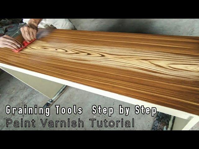 How To Use The Graining Tools Correctly. DIY Home Project Step by Step For Beginners