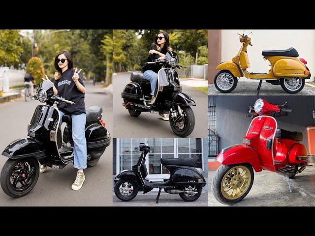 Inspirasi modifikasi restorasi vespa px newpx px150 spartan super keren dan stylish #vespa #vespapx