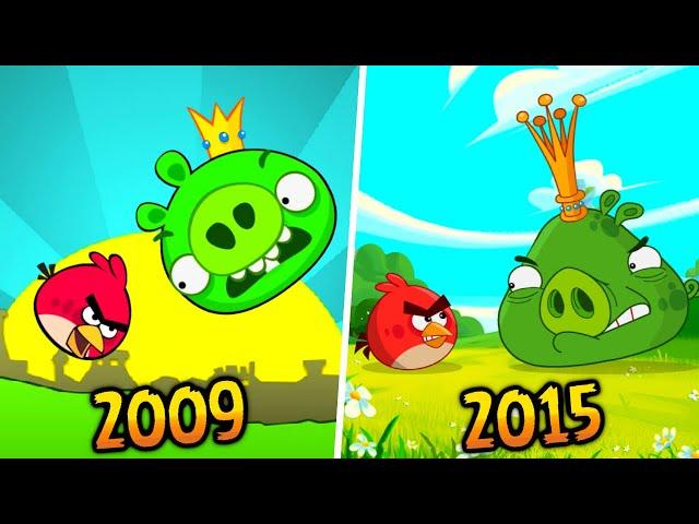 Angry Birds - Evolution of All King Pig Boss Battles (2009 - 2015)