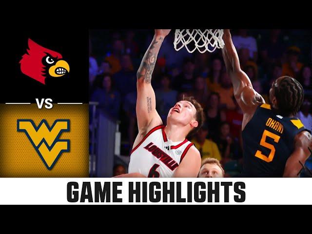 West Virginia vs. Louisville Game Highlights | 2024-25 ACC Men's Basketball