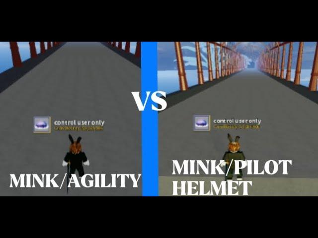 (Mink With Agility) vs (Mink With Pilot Helmet)