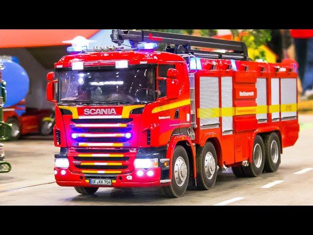 MOST IMPRESSIVE RC FIRE TRUCKS!! GREATEST RC MODEL FIRE RESCUE TRUCK COLLECTION, FIRE FIGHTERS