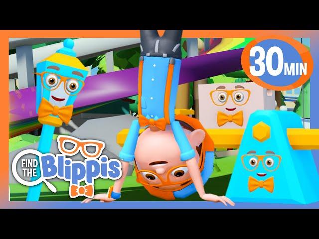 How To Find the Blippis in the Playground on Roblox! | BEST OF BLIPPI PLAYS ROBLOX!