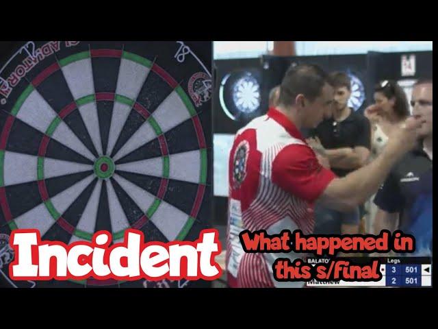 Darts Incident In Semi Final Of WDF Ranked Event