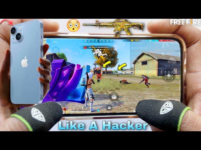 iPhone 14 gaming free fire gameplay 3 finger claw handcam