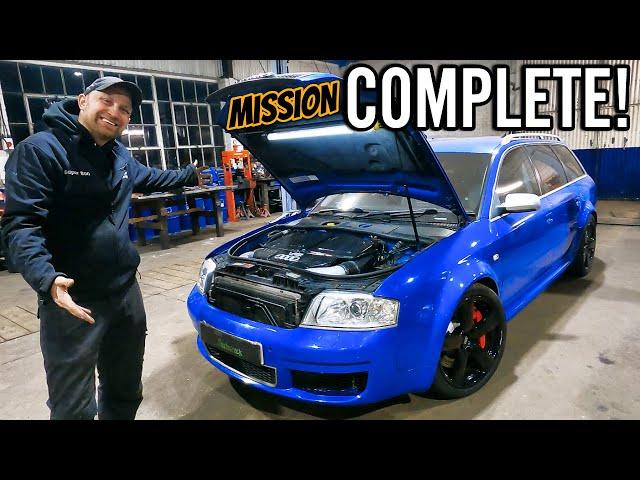 C5 RS6 ENGINE INSTALL! Wagner Intercoolers FITTED!