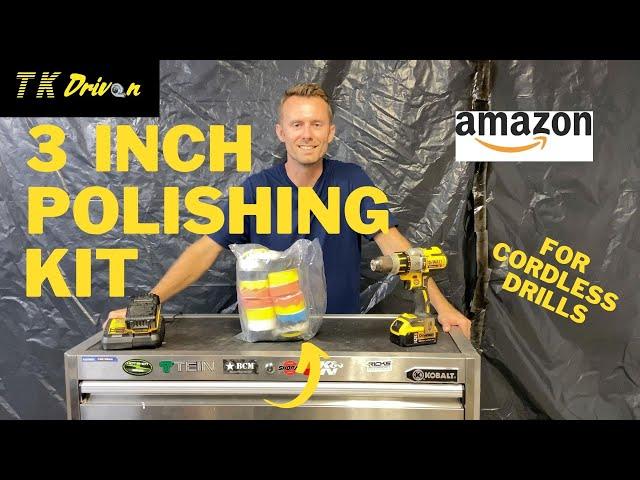 Cheap 3 inch polishing pad kit for your cordless drill!