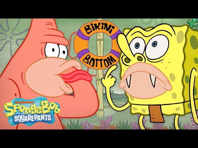 How Bikini Top Became Bikini Bottom ️ | Full Scene | SpongeBob