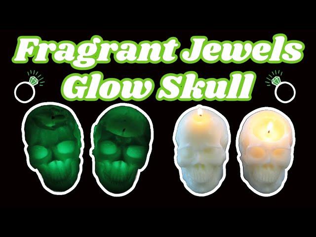 Glow in the Dark Skull Candle with Mystery Ring Inside! Fragrant Jewels Ring Reveal