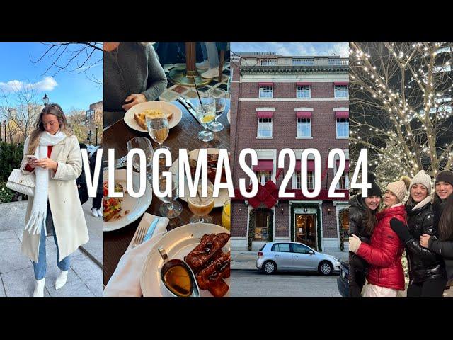 VLOG: boston weekend, holiday markets, back with my girls, soulcycle, etc. | Vlogmas Day 5