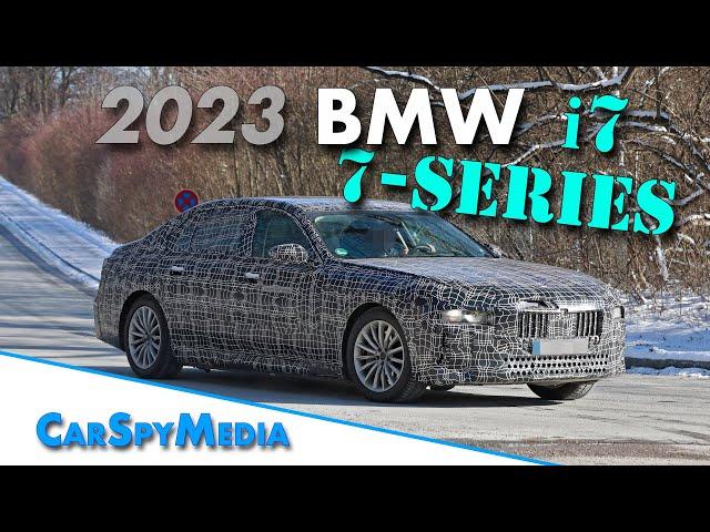 2023 BMW 7 Series and BMW i7 spied testing on the public road