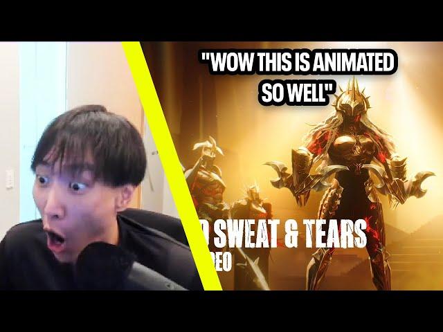 Doublelift Reacts to Blood Sweat & Tears Official Music Video