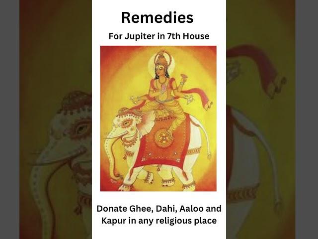 Astrological remedies for Jupiter in seventh house #astroshastra #remedies