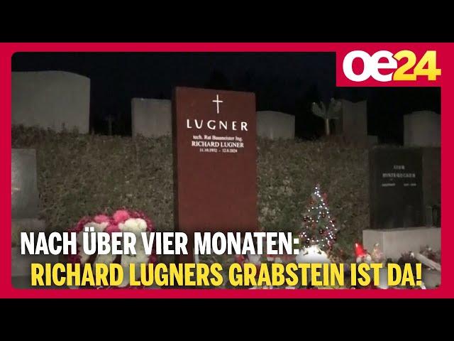 Nach über vier Monaten: Richard Lugners Grabstein ist da!