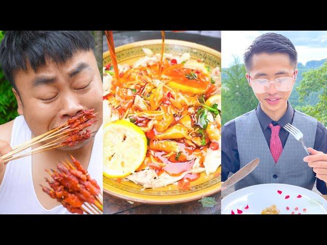 How rich people eat snails? || TikTok Funny Mukbang || Songsong and Ermao