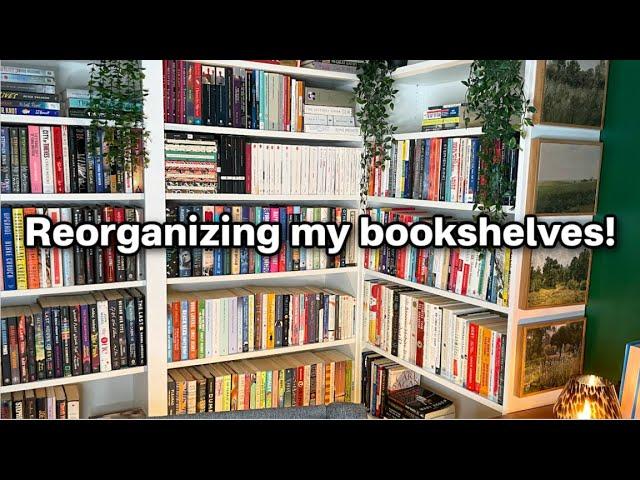 Reorganizing My Bookshelves & Decorating My Library