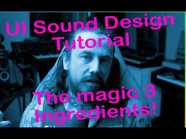 Video Game Sound Design Tutorial - User Interface Sounds