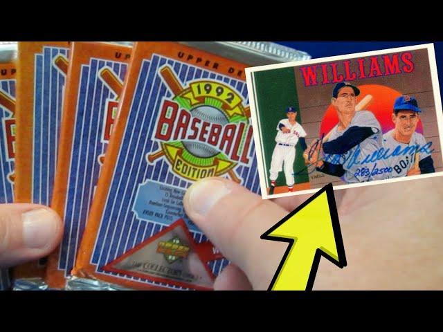 1992 Ted Williams AUTO Upper Deck JUNK WAX Search #shorts Vintage Baseball Card Collecting Griffey