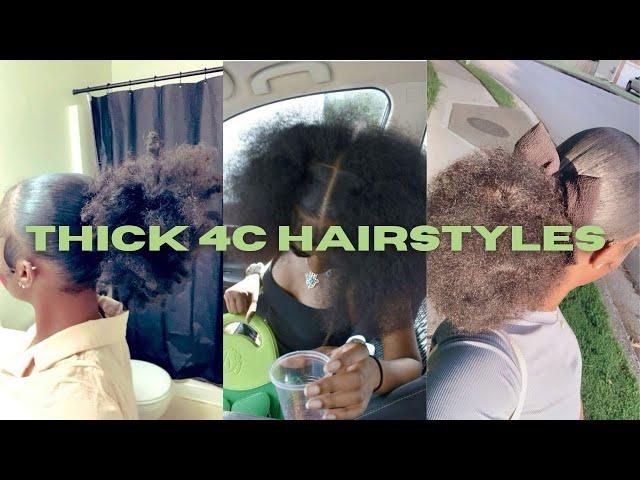 Hairstyles for THICK 4C hair