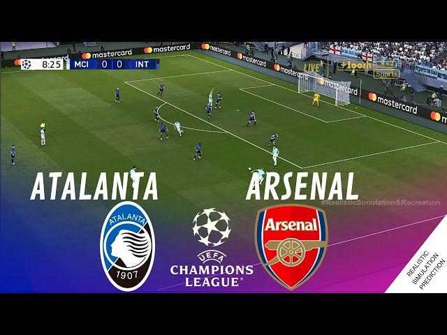 Atalanta vs Arsenal | 2024 Champions League - Full Game  eFootball simulation