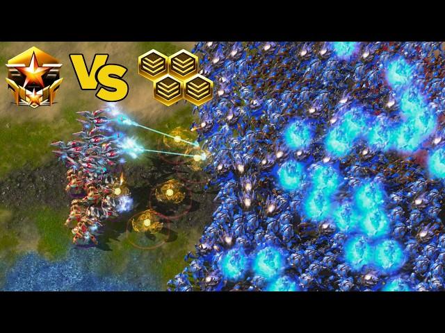 1 Protoss Pro Player vs 4 Gold Players (WORLD RECORD)