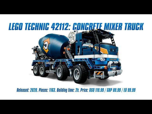 LEGO Technic 42112: Concrete Mixer Truck: In-depth Review, Speed Build & Parts List [4K]