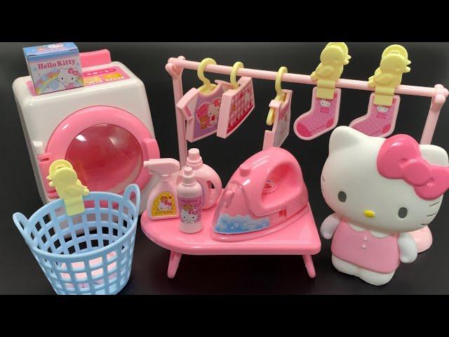 10 Minutes Satisfying with Unboxing Hello Kitty Laundry Set ASMR (no music)