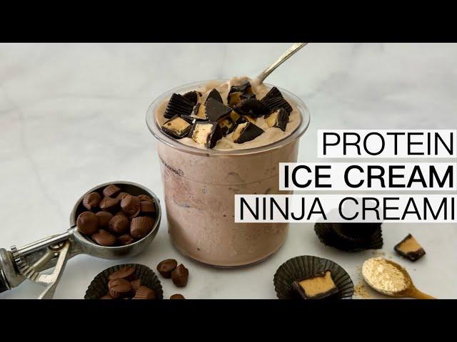 CHOCOLATE PEANUT BUTTER PROTEIN ICE CREAM NINJA CREAMI