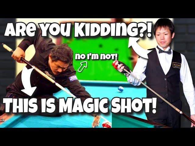 Efren Reyes Demonstrated Unique Cueing Skills to Yukio Akakariyama at All Japan 9-Ball Championship