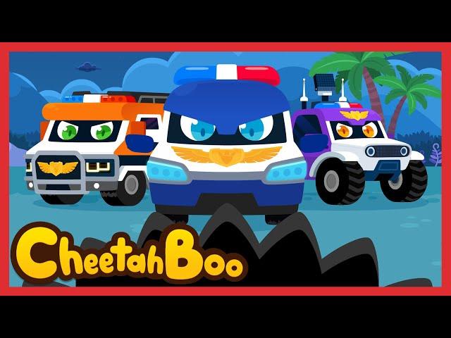 [NEW] Let’s Catch a Thief! Dino Car! | Rescue car | Nursery rhymes & Kids Song | #Cheetahboo