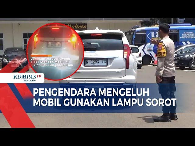 Viral Mobil Milik Selebgram King Abdi Gunakan Lampu Sorot