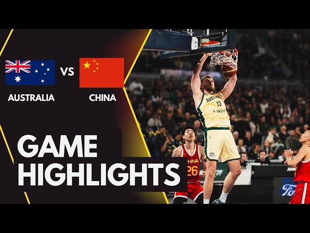 AUSTRALIA VS CHINA | Basketball Friendly Game | Full Highlights | July 4,2024