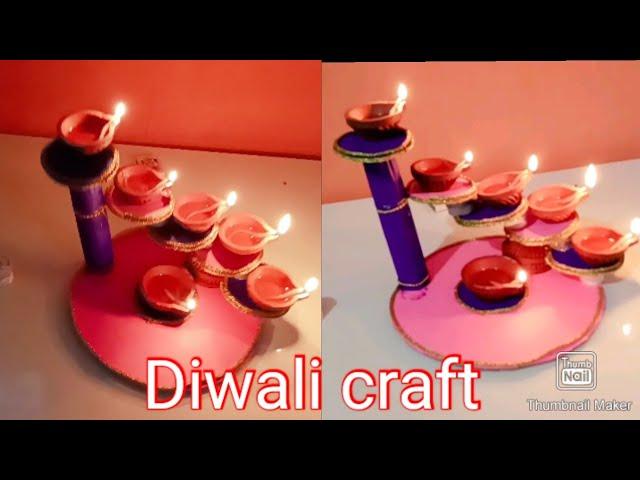 Diwali stand making craft // Diwali home decoration // varsha craft & vlogs// 2021