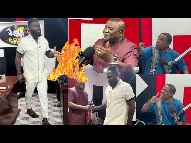 Fire Sets In AngelTv Studio Morning Show As Okatakyie Afrifa Host Controversial Party Communicators