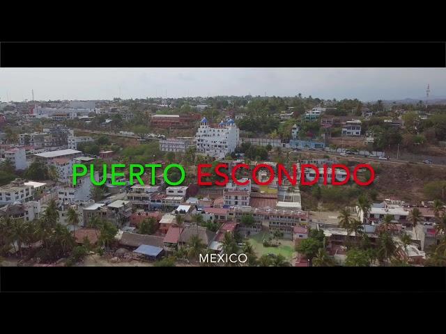 Puerto Escondido Drone DJI - Backpacking Mexico's Oaxaca Coast